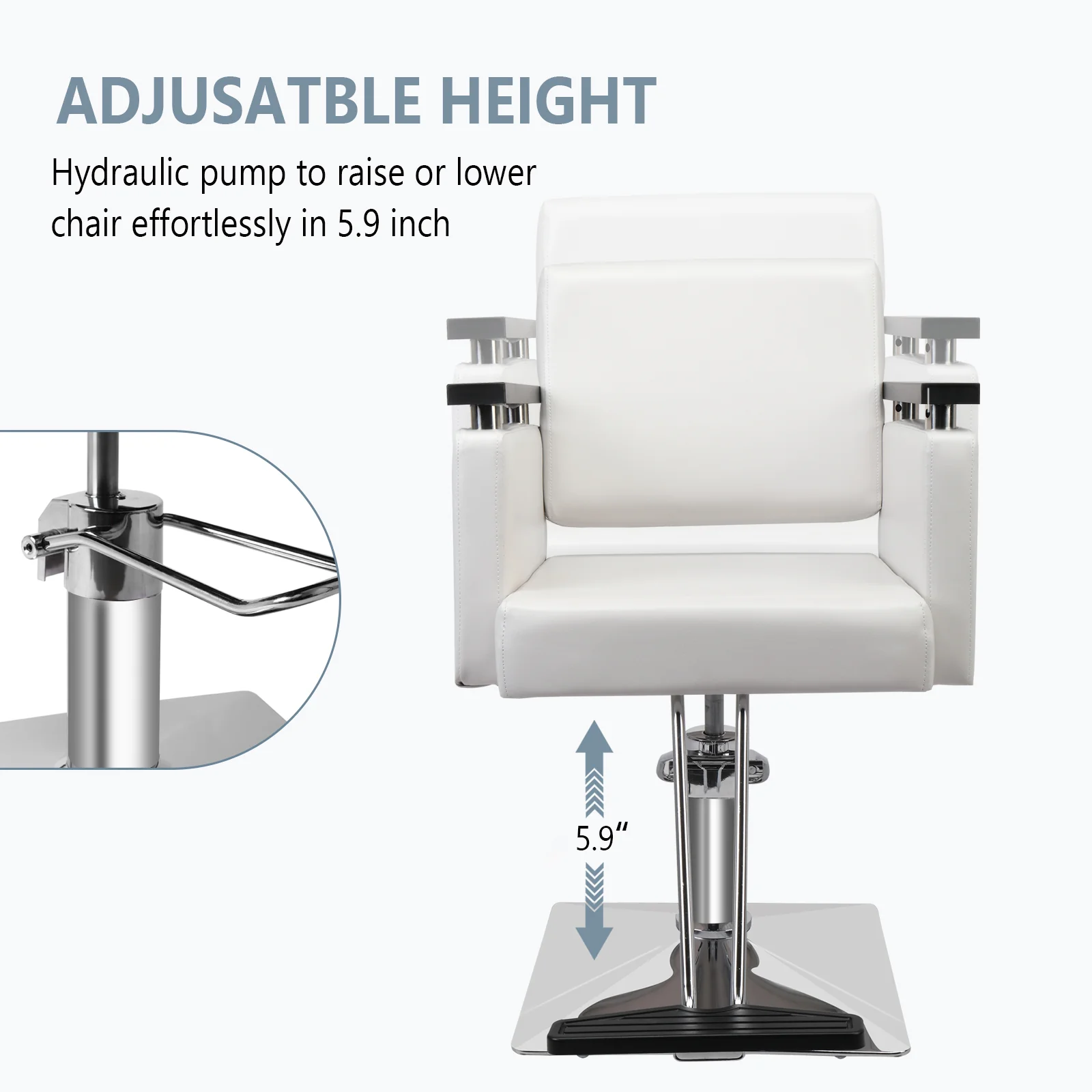 OmySalon SC05 Hydraulic 360-Degree Swivel Hair Stylist Salon Chair - Image 15