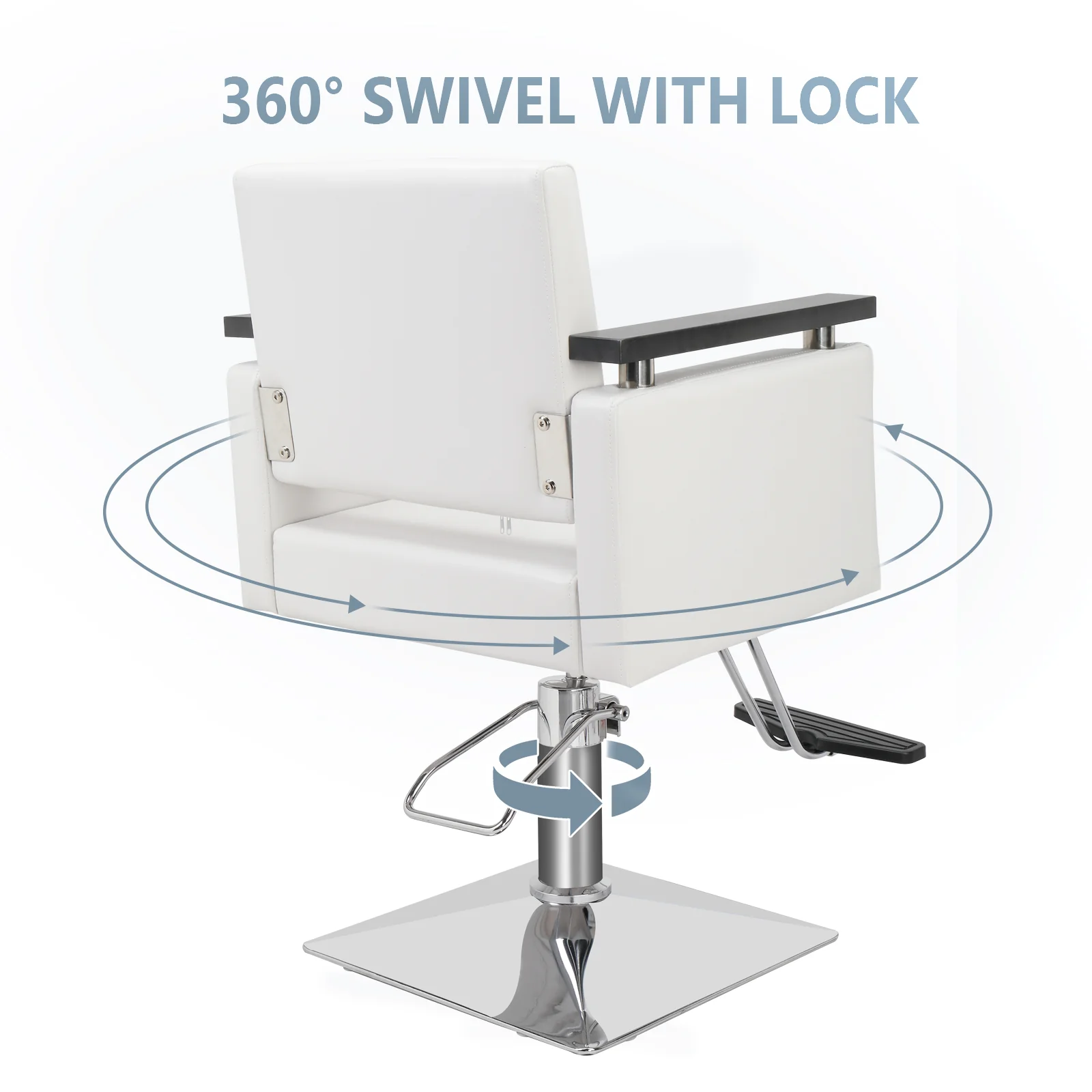 OmySalon SC05 Hydraulic 360-Degree Swivel Hair Stylist Salon Chair - Image 16