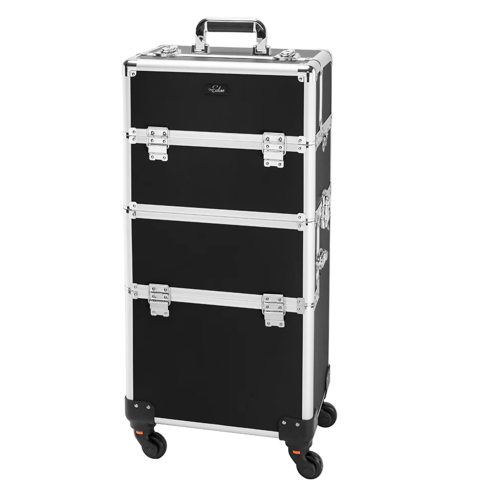 Omysalon MCA301 2-in-1 Aluminum Rolling Makeup Train Organizer - Image 12