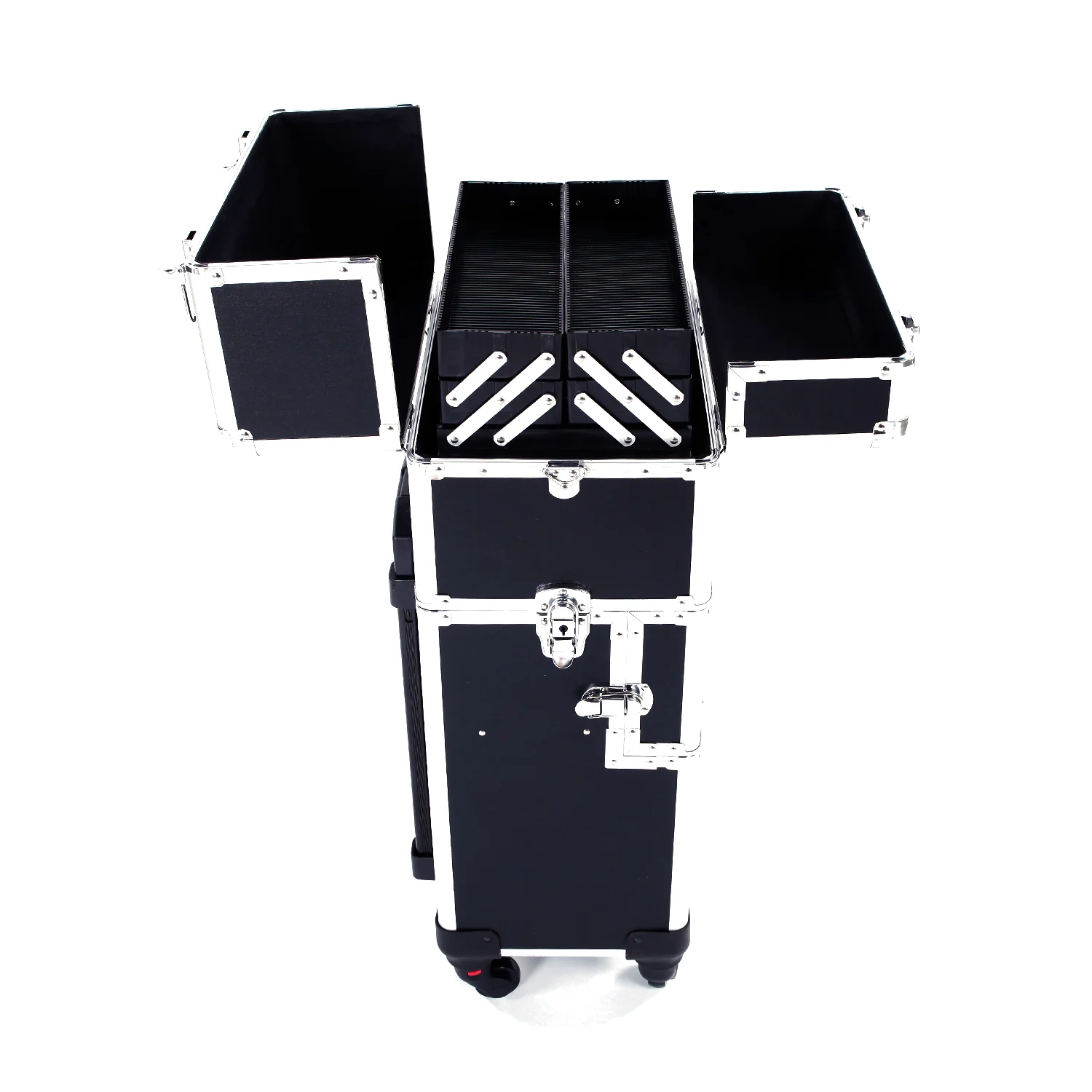 Omysalon MCA301 2-in-1 Aluminum Rolling Makeup Train Organizer - Image 17
