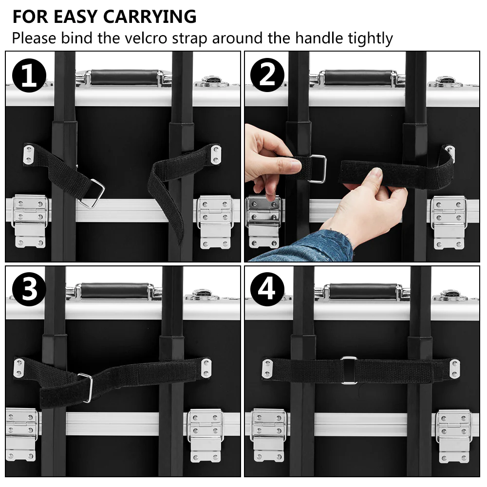 Omysalon MCA301 2-in-1 Aluminum Rolling Makeup Train Organizer - Image 20
